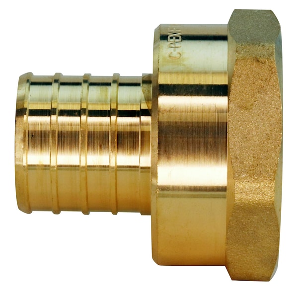 1 In. Brass PEX Barb X 1 In. Female Pipe Thread Adapter